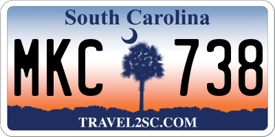 SC license plate MKC738