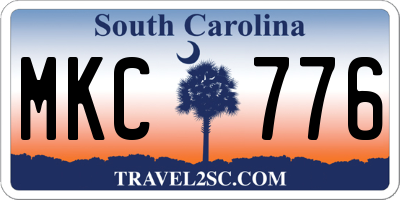SC license plate MKC776