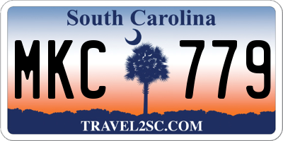 SC license plate MKC779