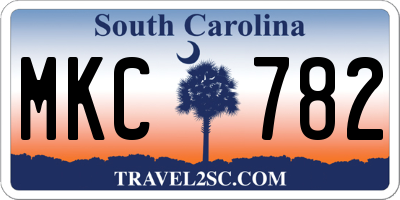 SC license plate MKC782