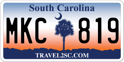 SC license plate MKC819