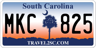 SC license plate MKC825