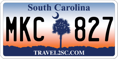 SC license plate MKC827