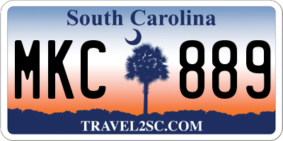 SC license plate MKC889
