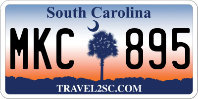SC license plate MKC895