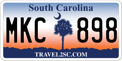 SC license plate MKC898