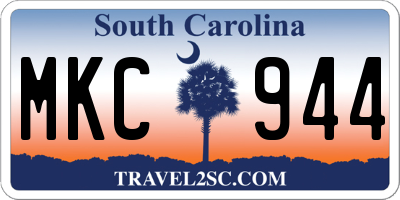 SC license plate MKC944