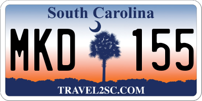 SC license plate MKD155