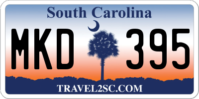 SC license plate MKD395