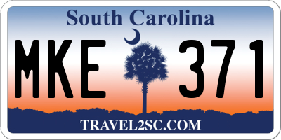 SC license plate MKE371