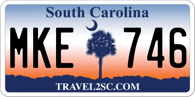SC license plate MKE746