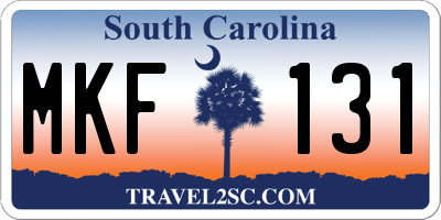 SC license plate MKF131