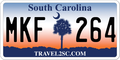 SC license plate MKF264