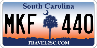 SC license plate MKF440