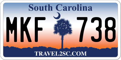 SC license plate MKF738