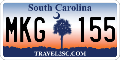 SC license plate MKG155