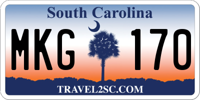 SC license plate MKG170