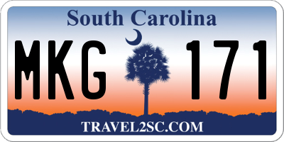 SC license plate MKG171
