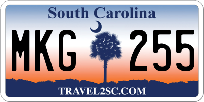 SC license plate MKG255