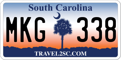 SC license plate MKG338