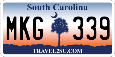 SC license plate MKG339