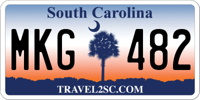 SC license plate MKG482
