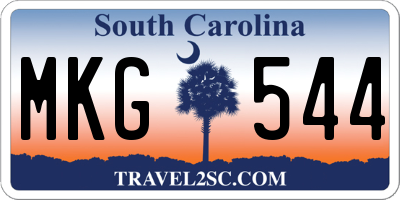 SC license plate MKG544