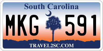 SC license plate MKG591