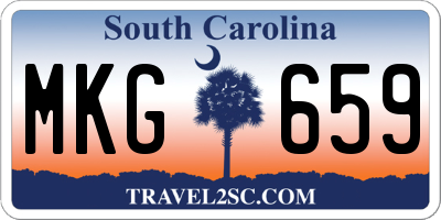 SC license plate MKG659