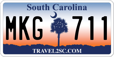 SC license plate MKG711