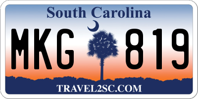 SC license plate MKG819