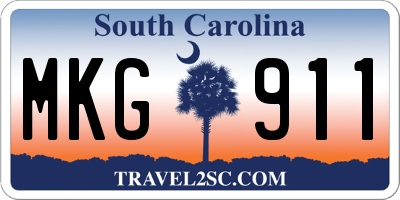 SC license plate MKG911
