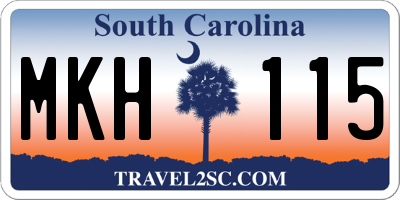 SC license plate MKH115