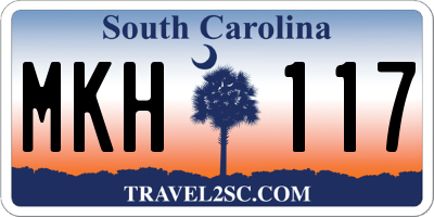 SC license plate MKH117