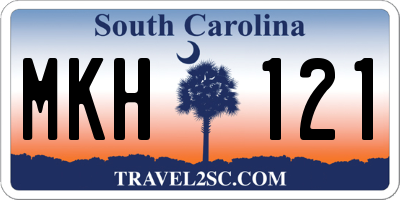 SC license plate MKH121