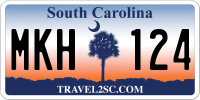 SC license plate MKH124