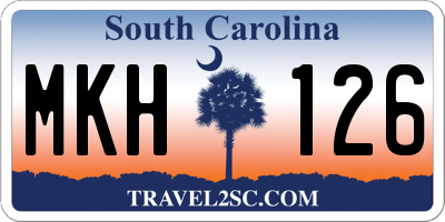 SC license plate MKH126