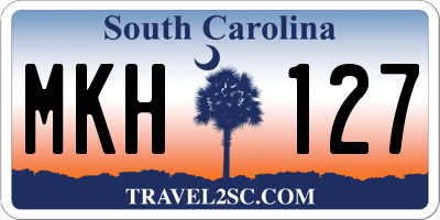 SC license plate MKH127
