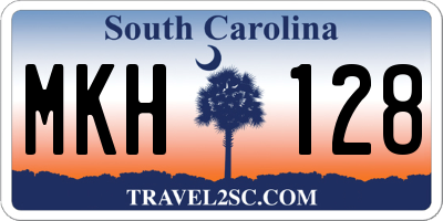 SC license plate MKH128