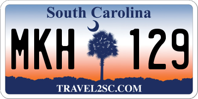 SC license plate MKH129