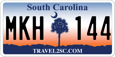 SC license plate MKH144