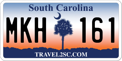 SC license plate MKH161