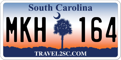 SC license plate MKH164