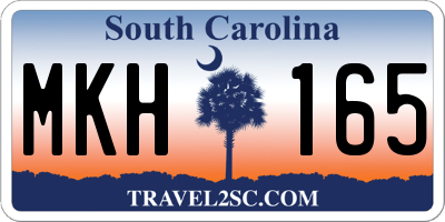 SC license plate MKH165