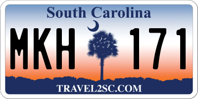 SC license plate MKH171