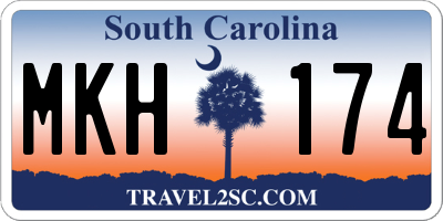 SC license plate MKH174