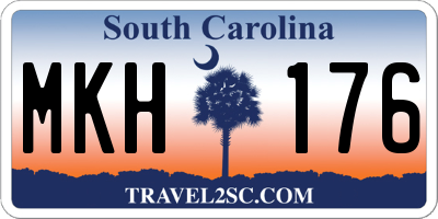 SC license plate MKH176