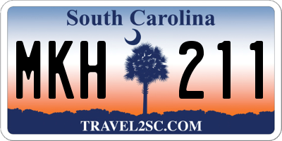 SC license plate MKH211