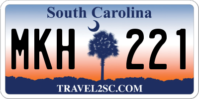 SC license plate MKH221