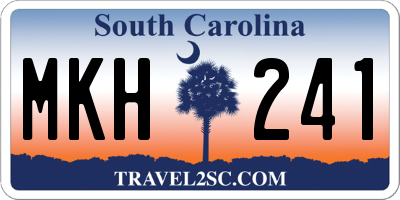 SC license plate MKH241